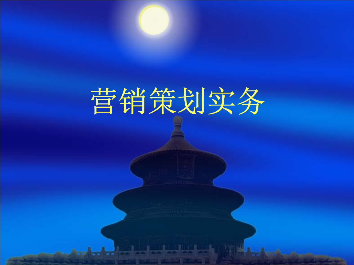 市場(chǎng)營(yíng)銷策劃分析與方案構(gòu)建